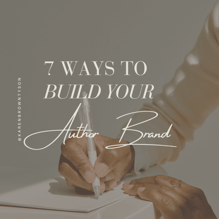 Female Hand Writing to Build Author Brand