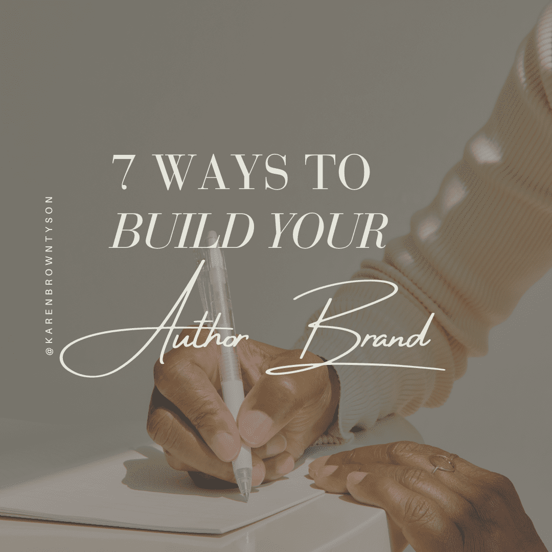Female Hand Writing to Build Author Brand